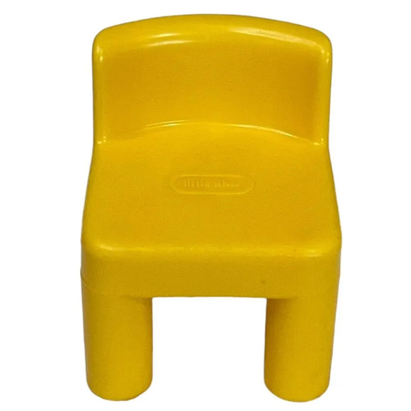 Little Tikes Other - Little Tikes Mini Dollhouse Yellow Doll Size Chair Furniture Chunky Vintage
